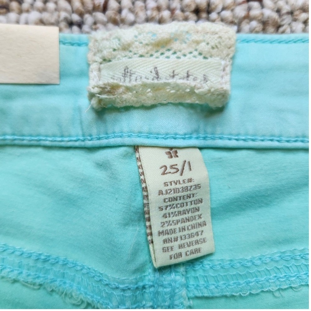 Altar State Womens Mint Green Jeans Sz 25 1 Slim Fit Stretch Pants Casual - Picture 4 of 7